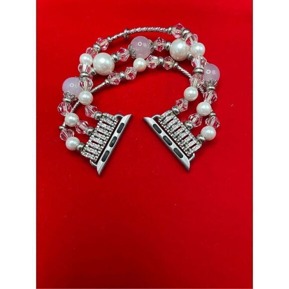 Beaded Watch Band Compatible with Apple / 38mm 40mm 41mm Smart Watch - Picture 5 of 5